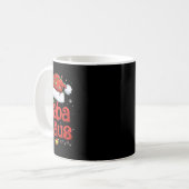 Mug Cool mâle Baba Claus avec chapeau de Noël (Devant gauche)