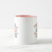 Mug Cool Maman's Club Retro cadeau rose pour Maman Cof (Centre)