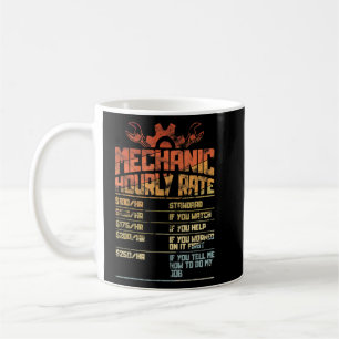 Mug Cool mécanicien de voiture à tarif horaire Marque 