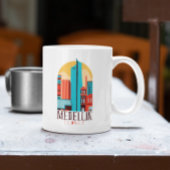 Mug Cool Medellin Colombie Vintage Cityscape