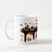 Mug Cool mignon tableau de boissons de café texte pers (Gauche)