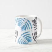 Mug Cool, moderne, bleu abstrait tendance (Devant droit)