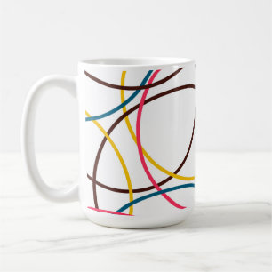 Mug Cool moderne, coloré, simple, cercles urbains tend