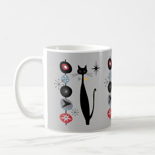 Mug Cool moderne de l'ère rétro atomique du milieu du (Gauche)