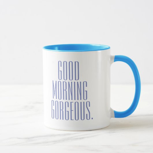 Mug Cool Moderne et classique Bon Matin Magnifique (Droite)