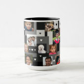 Mug Cool Moderne Famille Cadeau Ajouter 18 Photos Aime (Centre)