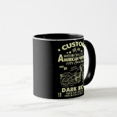 Mug Cool Motorcycle Co 1971 Anniversaire American Vint (Devant droit)