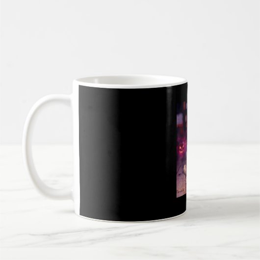Mug Cool mummy drinking iced coffee halloween coffee (Gauche)
