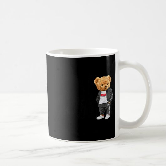 Mug Cool New York City Teddy Bear Illustration Graphic (Droite)
