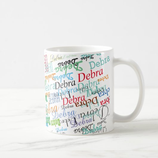 Mug cool nom motif coloré et personnalisé (Droite)