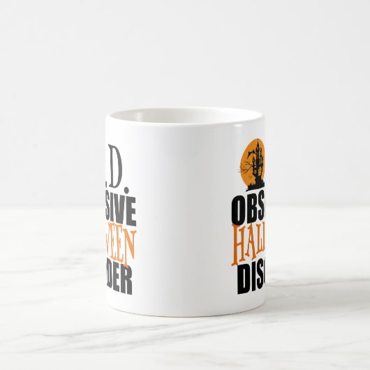 Mug Cool obsessionnel de trouble d'Halloween (Centre)