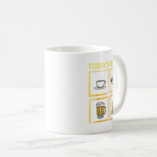 Mug Cool P Up Camper Art Pour Hommes Femmes Caravan Pu (Devant droit)