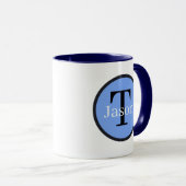 Mug cool Panda Police ajouter un monogramme (Devant droit)