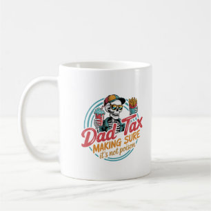 Mug Cool Papa Tax Skeleton Humour alimentaire