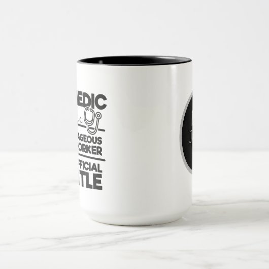 Mug cool Paramètre Word art ajouter monogramme (Centre)