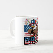 Mug Cool Patriotique Aigle Bruh Design (Devant gauche)