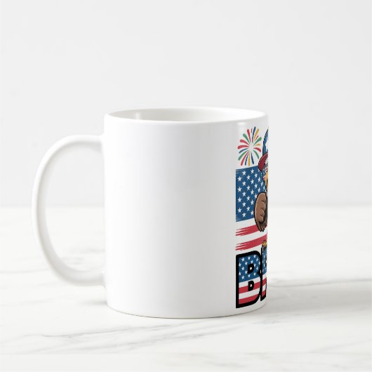 Mug Cool Patriotique Aigle Bruh Design (Gauche)