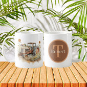 Mug Cool Pays tracteur agricole rustique ajouter monog