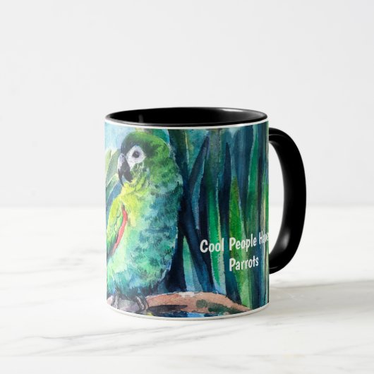Mug Cool People Have Parrots (Devant droit)