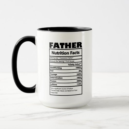 Mug cool Père faits amusants (Gauche)