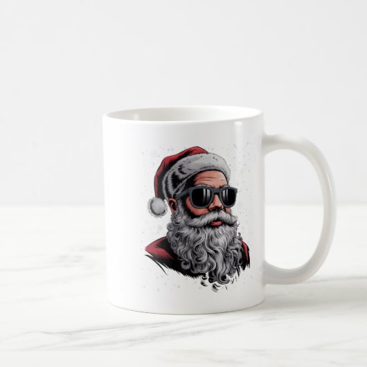 Mug Cool Père Noël Face Beard & ; Gles Christmas Fu (Droite)