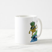 Mug Cool Pineapple surf sur la plage Sea Vibrant (Devant droit)