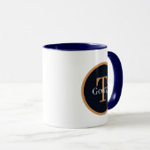 Mug Cool police gnome ajouter monogramme (Devant droit)