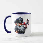 Mug Cool police gnome ajouter monogramme (Gauche)