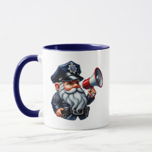 Mug Cool police gnome ajouter monogramme