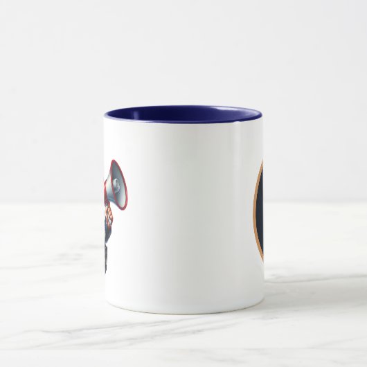 Mug Cool police gnome ajouter monogramme (Centre)