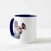 Mug Cool police gnome ajouter monogramme (Devant gauche)