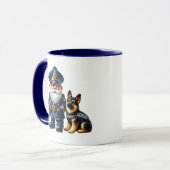 Mug Cool police gnome ajouter monogramme (Devant gauche)