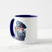 Mug Cool police gnome ajouter monogramme (Devant gauche)