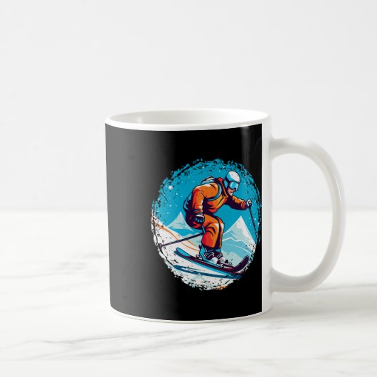 Mug Cool Pour Snowboard Et Ski Lover Dans Le Moun Blan (Droite)