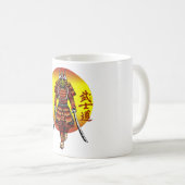 Mug Cool Retro Armored Samurai with 2 Katanas (Devant droit)