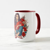 Mug Cool Retro Girl (Devant droit)