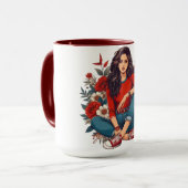 Mug Cool Retro Girl (Devant gauche)