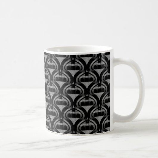 Mug Cool rétro, noir et gris (Droite)