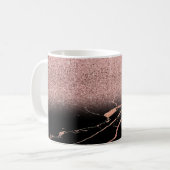 Mug Cool Rose Parties scintillant en or, marbre - Pers (Devant gauche)