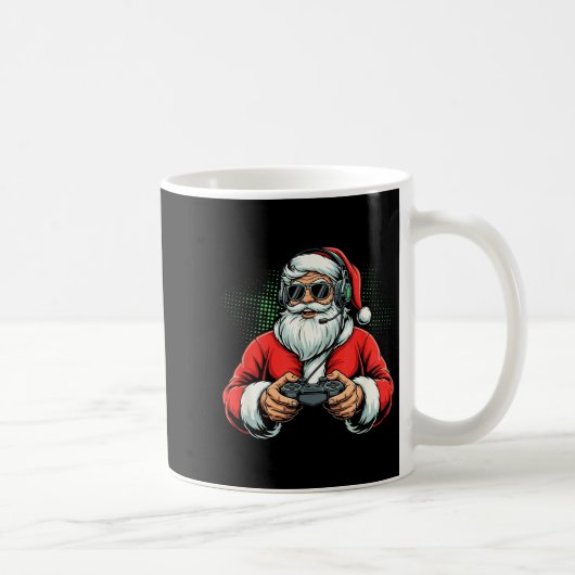 Mug Cool Santa Playing Video Games Christmas Gamer Boy (Droite)