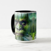 Mug Cool Sasquatch dans les bois (Devant gauche)