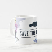 Mug Cool Sauvez la bannière Océans (Devant gauche)
