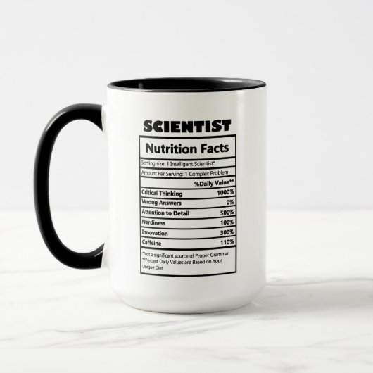 Mug cool Scientifique faits de travail (Gauche)