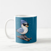 Mug Cool Seagull On Skis - Nordic Winter Seagulls Aprè (Gauche)