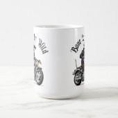 Mug Cool Skeleton Bone to be Wild Riding a Motorcycle (Centre)
