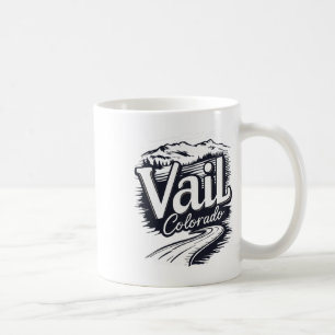 Mug Cool Ski Extérieur Souvenir Vintage Visiter Vail C