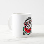 Mug Cool Sloth Manger de la pastèque (Devant gauche)