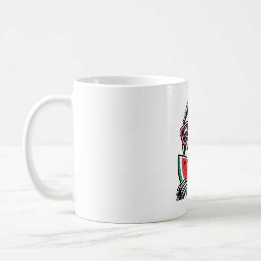 Mug Cool Sloth Manger de la pastèque (Gauche)