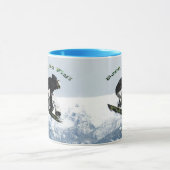 Mug Cool Snow Boarder Hiver Sports Thème (Centre)