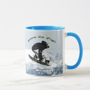 Mug Cool Snow Boarder Hiver Sports Thème